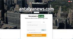 Desktop Screenshot of antalyanews.com