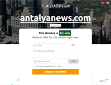 Tablet Screenshot of antalyanews.com